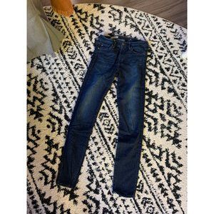 AG Jeans dark wash the prima mid rise cigarette skinny